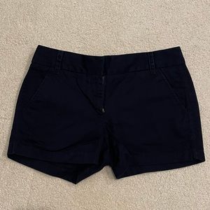 J. Crew navy blue chino shorts, size 0
